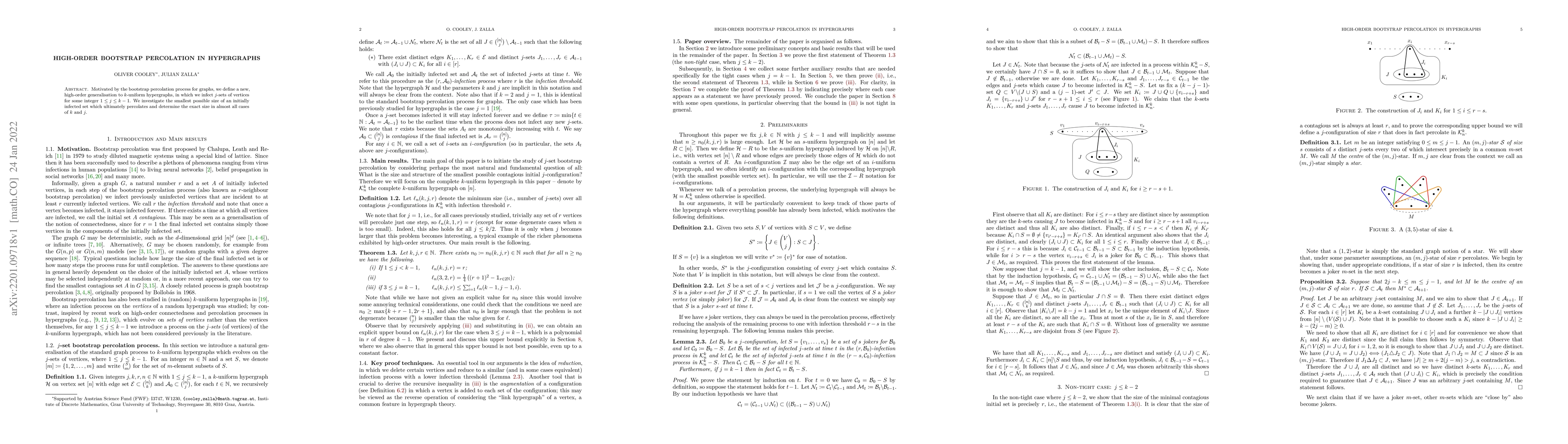 Thumbnail for High-order bootstrap percolation in hypergraphs