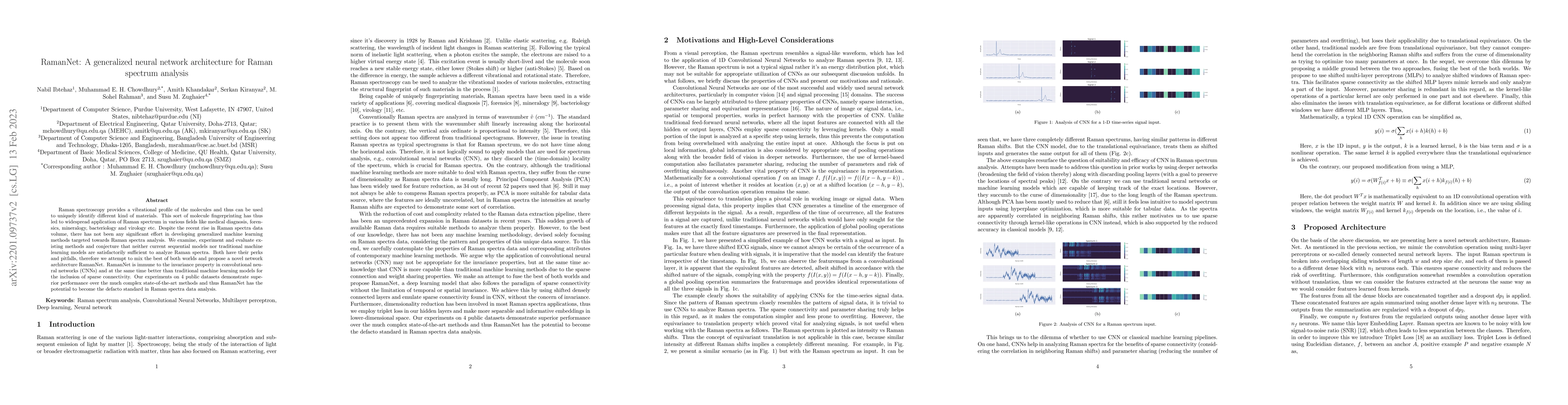 Thumbnail for RamanNet: A generalized neural network architecture for Raman Spectrum
  Analysis