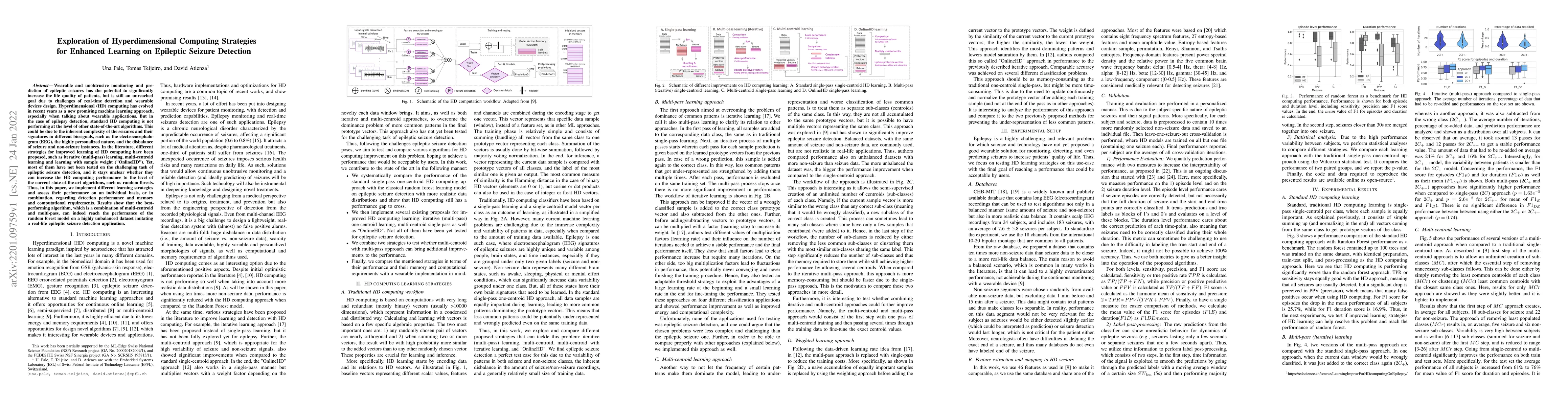 Thumbnail for Exploration of Hyperdimensional Computing Strategies for Enhanced
  Learning on Epileptic Seizure Detection