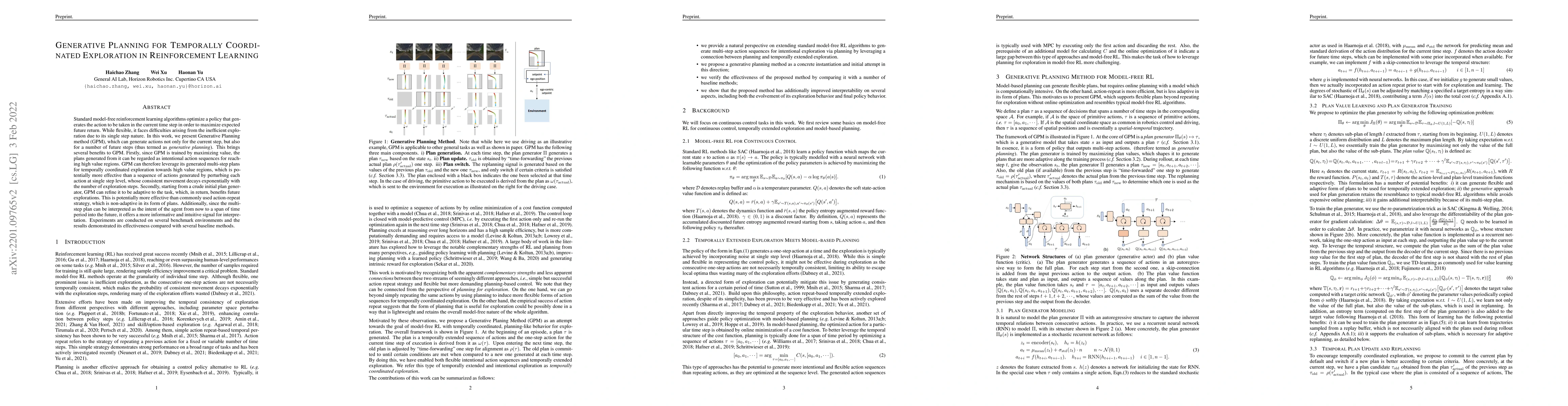 Thumbnail for Generative Planning for Temporally Coordinated Exploration in
  Reinforcement Learning