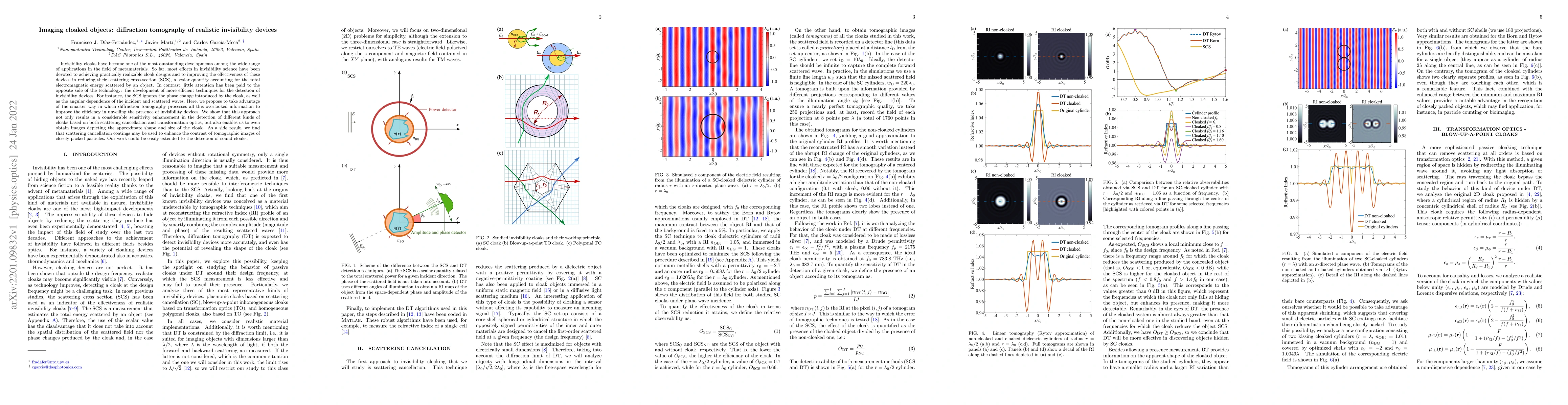 Thumbnail for Imaging cloaked objects: diffraction tomography of realistic
  invisibility devices