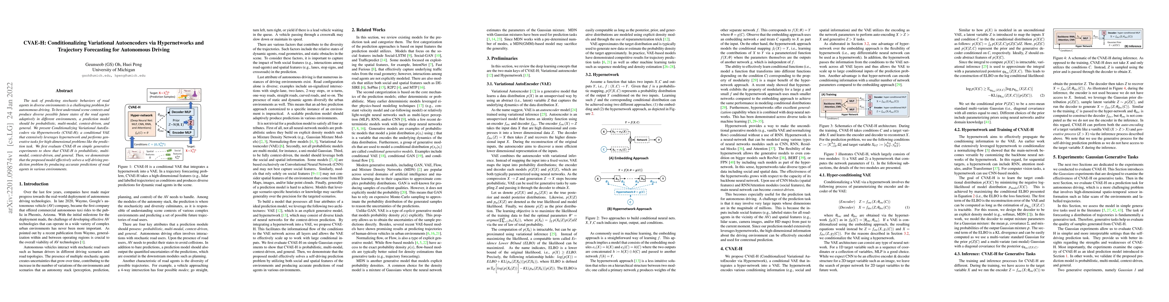Thumbnail for CVAE-H: Conditionalizing Variational Autoencoders via Hypernetworks and
  Trajectory Forecasting for Autonomous Driving