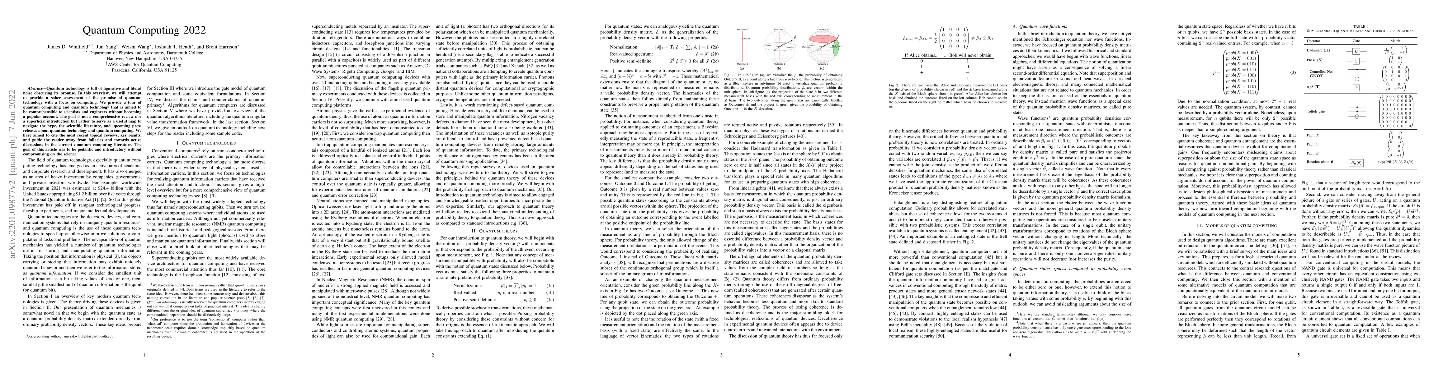 Thumbnail for Quantum Computing 2022