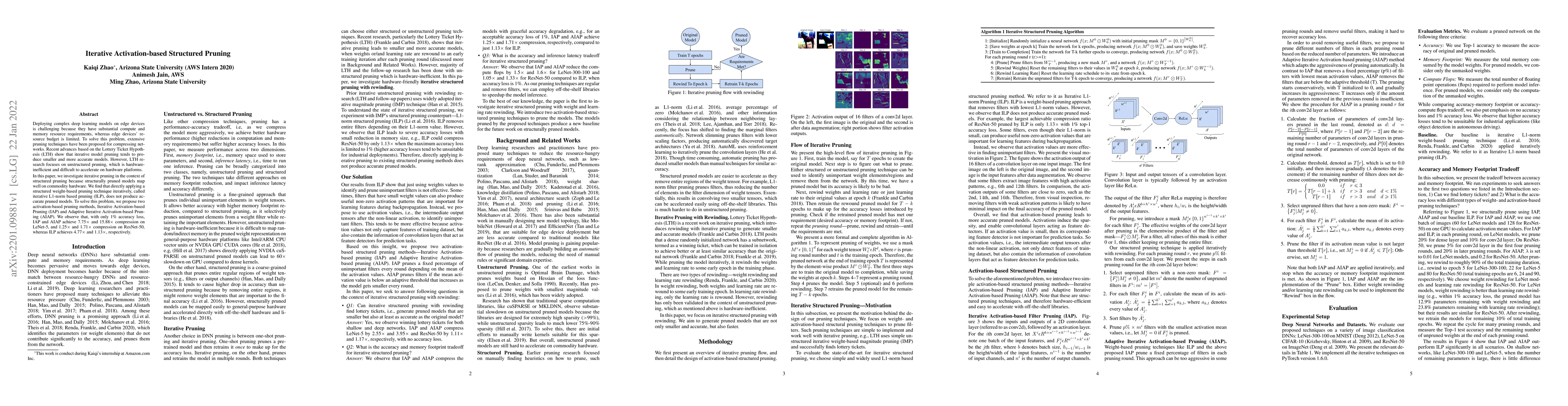 Thumbnail for Iterative Activation-based Structured Pruning