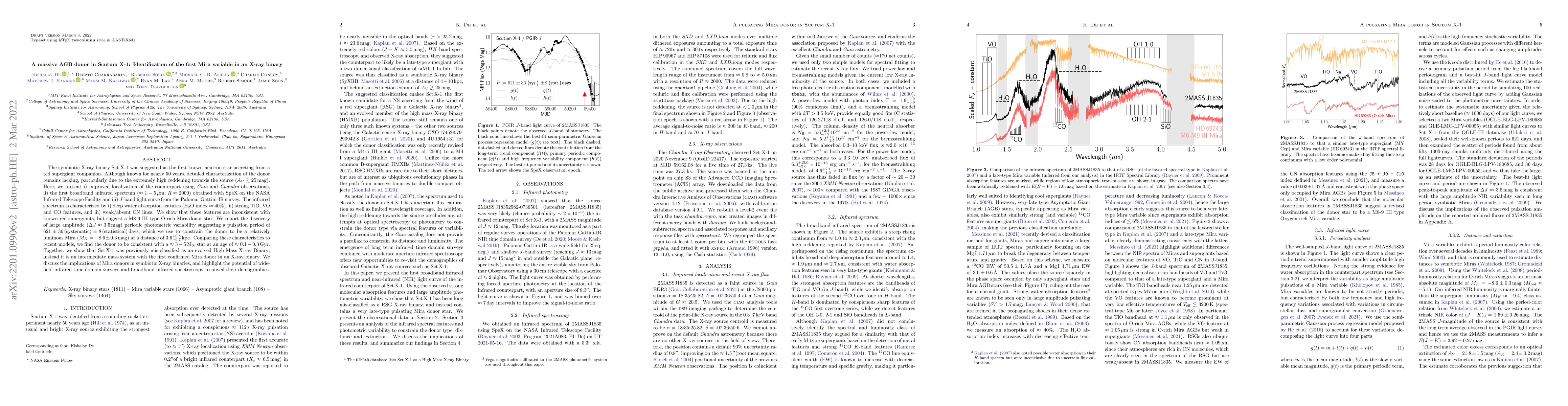 Thumbnail for A massive AGB donor in Scutum X-1: Identification of the first Mira
  variable in an X-ray binary