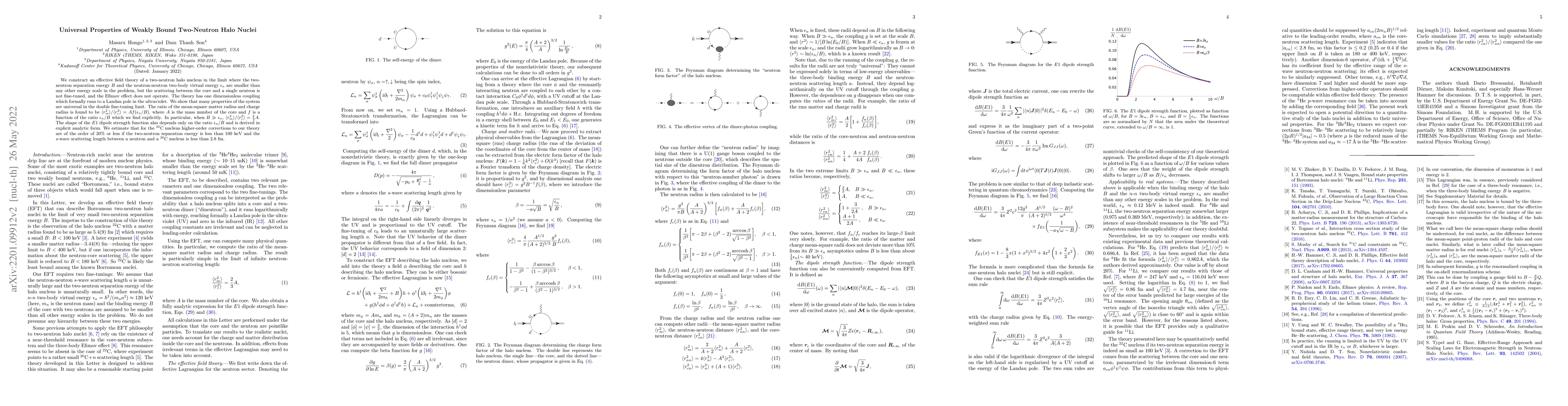 Thumbnail for Universal Properties of Weakly Bound Two-Neutron Halo Nuclei