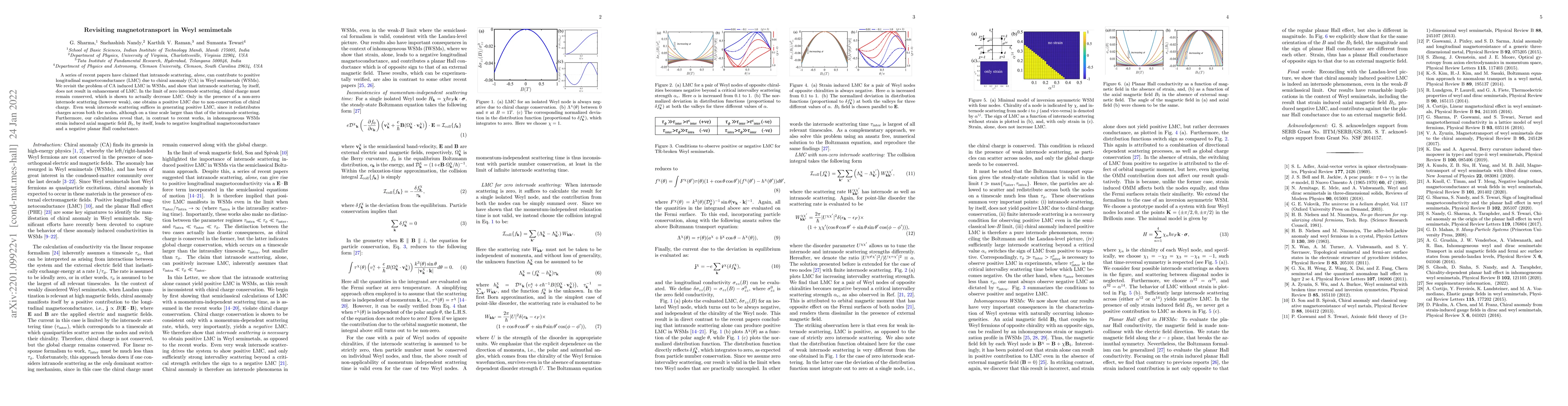 Thumbnail for Revisiting magnetotransport in Weyl semimetals