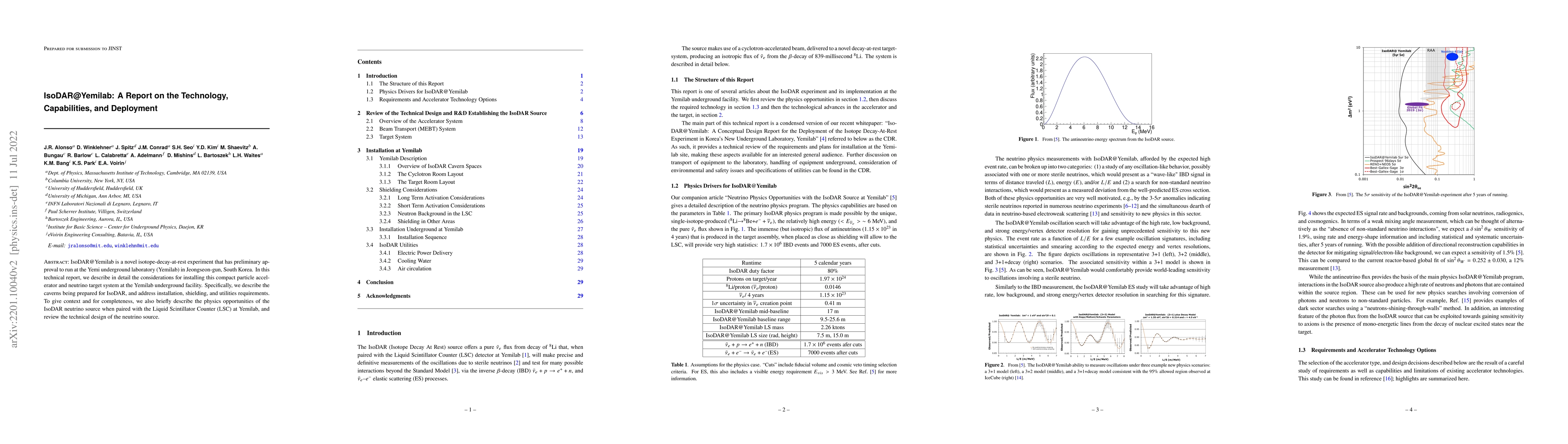 Thumbnail for IsoDAR@Yemilab: A Report on the Technology, Capabilities, and Deployment