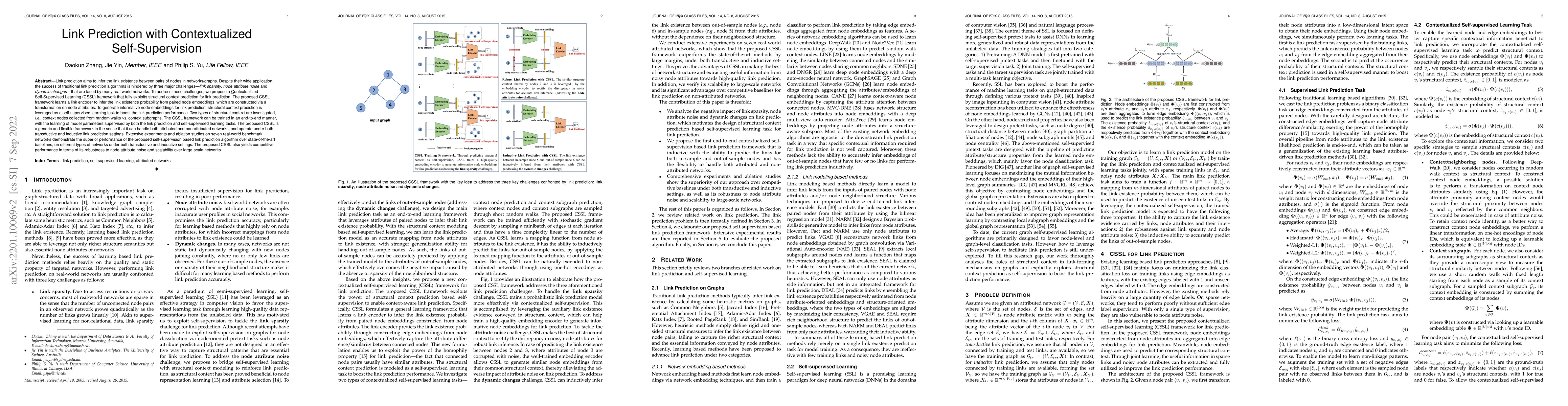 Thumbnail for Link Prediction with Contextualized Self-Supervision