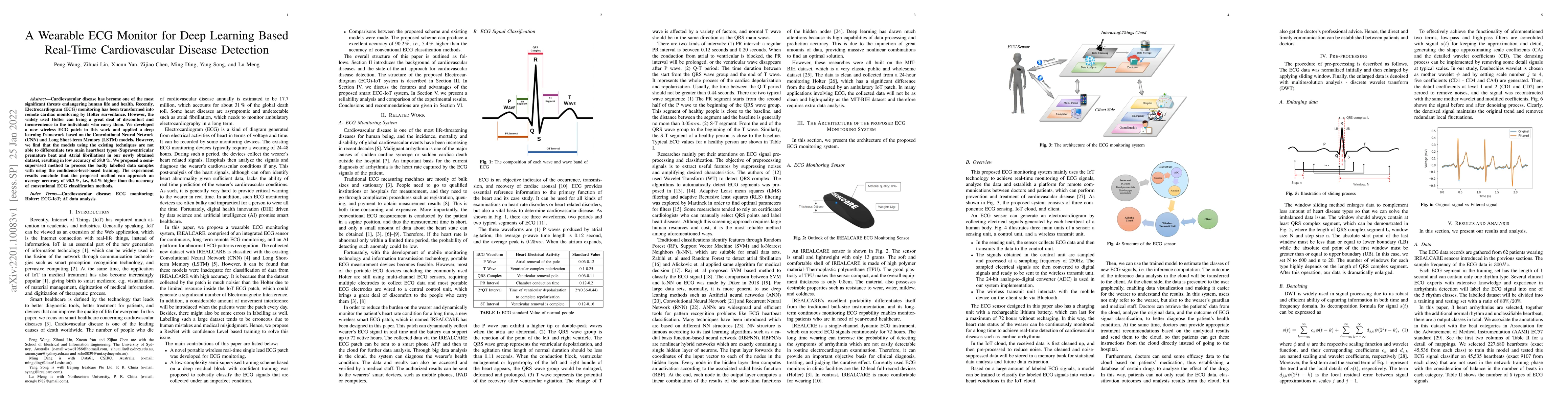 Thumbnail for A Wearable ECG Monitor for Deep Learning Based Real-Time Cardiovascular
  Disease Detection