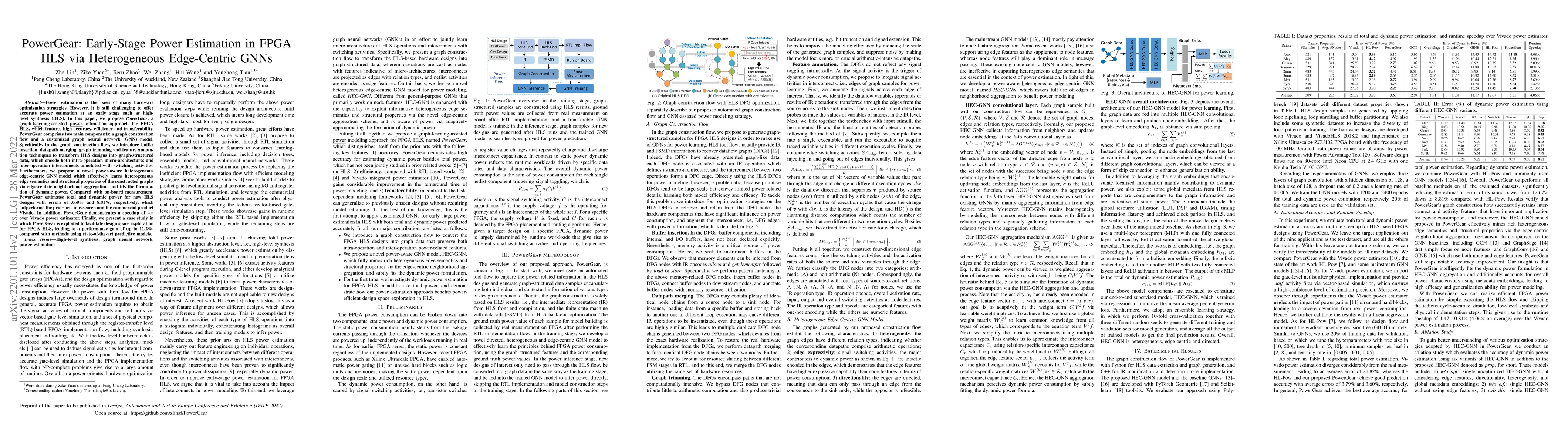 Thumbnail for PowerGear: Early-Stage Power Estimation in FPGA HLS via Heterogeneous
  Edge-Centric GNNs