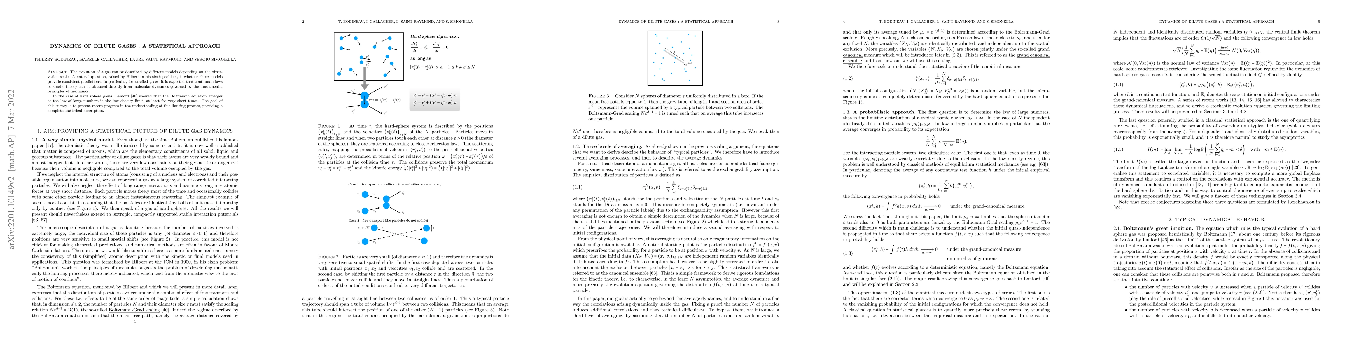 Thumbnail for Dynamics of dilute gases: a statistical approach