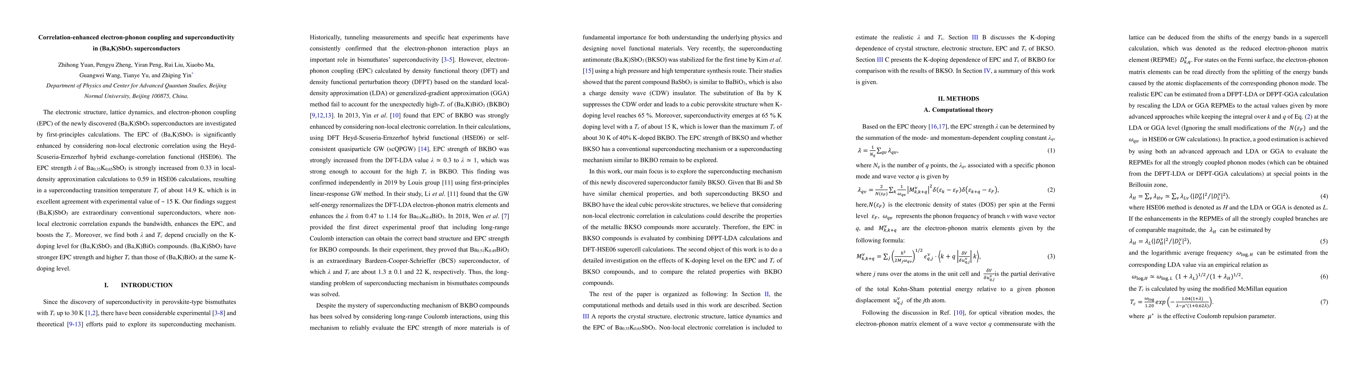 Thumbnail for Correlation-enhanced electron-phonon coupling and superconductivity in
  (Ba,K)SbO$_3$ superconductors