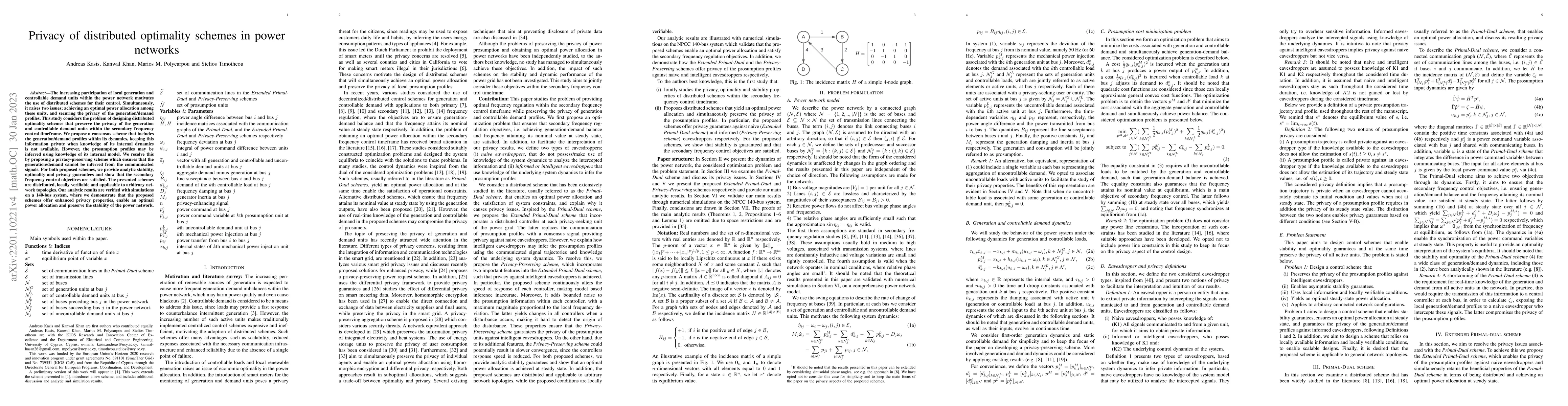 Thumbnail for Privacy of distributed optimality schemes in power networks