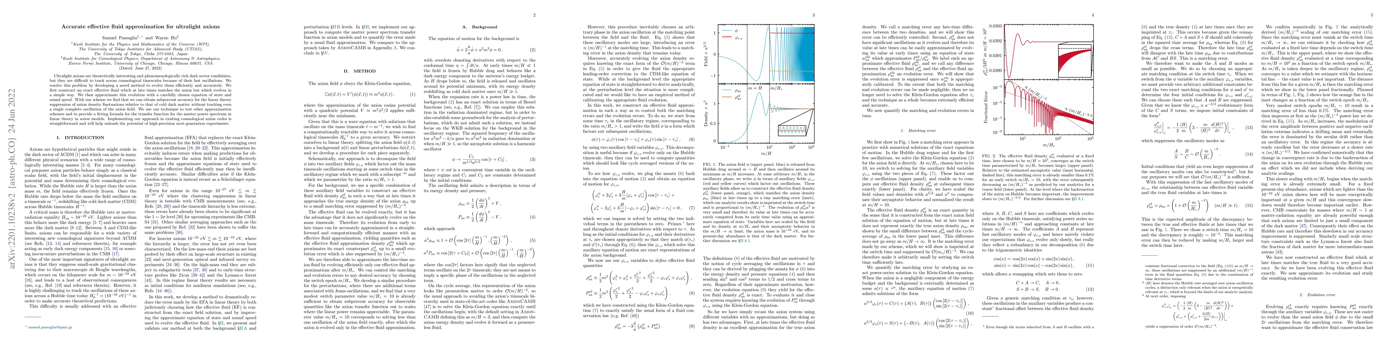 Thumbnail for Accurate effective fluid approximation for ultralight axions