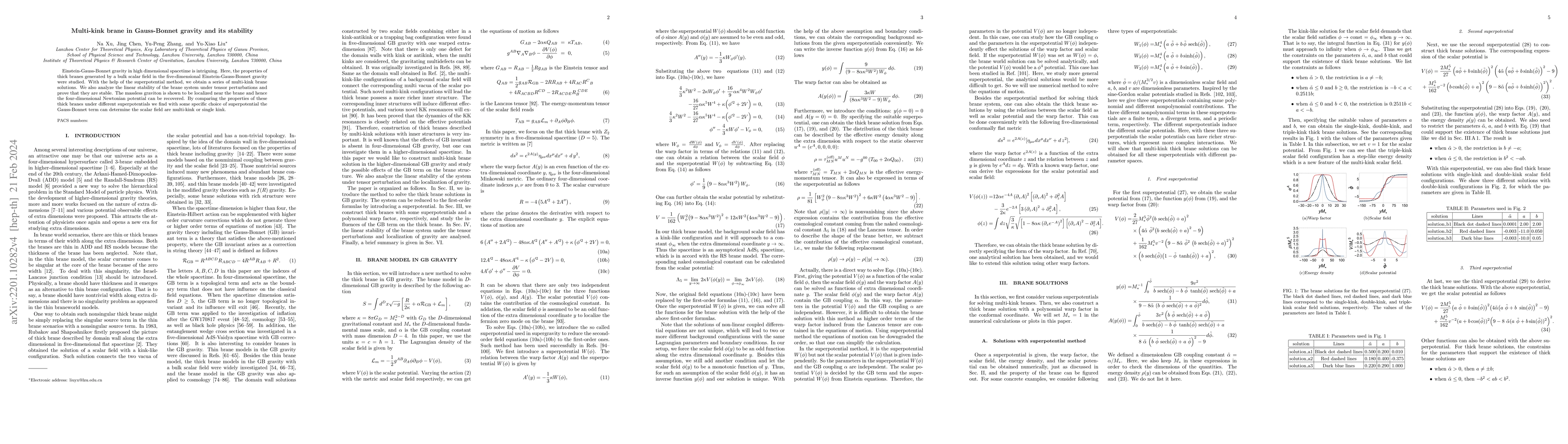 Thumbnail for Multi-kink brane in Gauss-Bonnet gravity and its stability