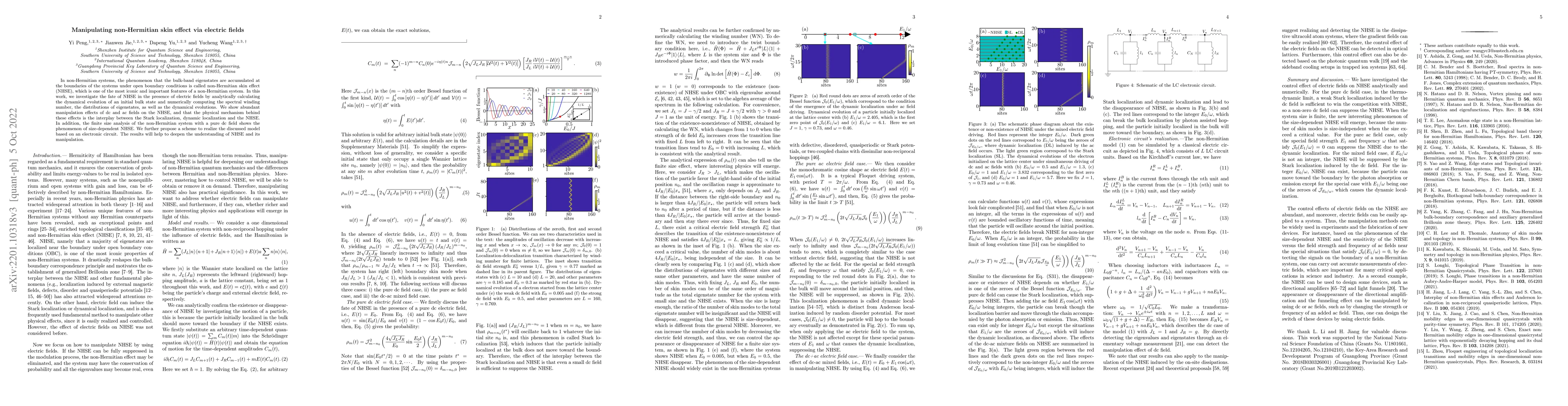 Thumbnail for Manipulating non-Hermitian skin effect via electric fields