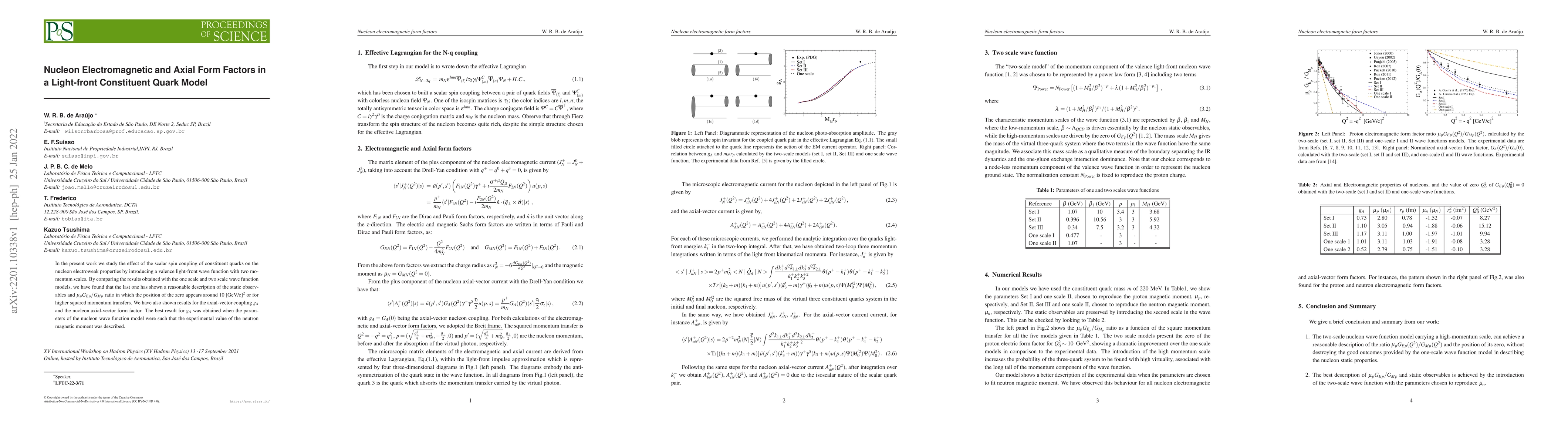 Thumbnail for Nucleon Electromagnetic and Axial Form Factors in a Light-front
  Constituent Quark Model