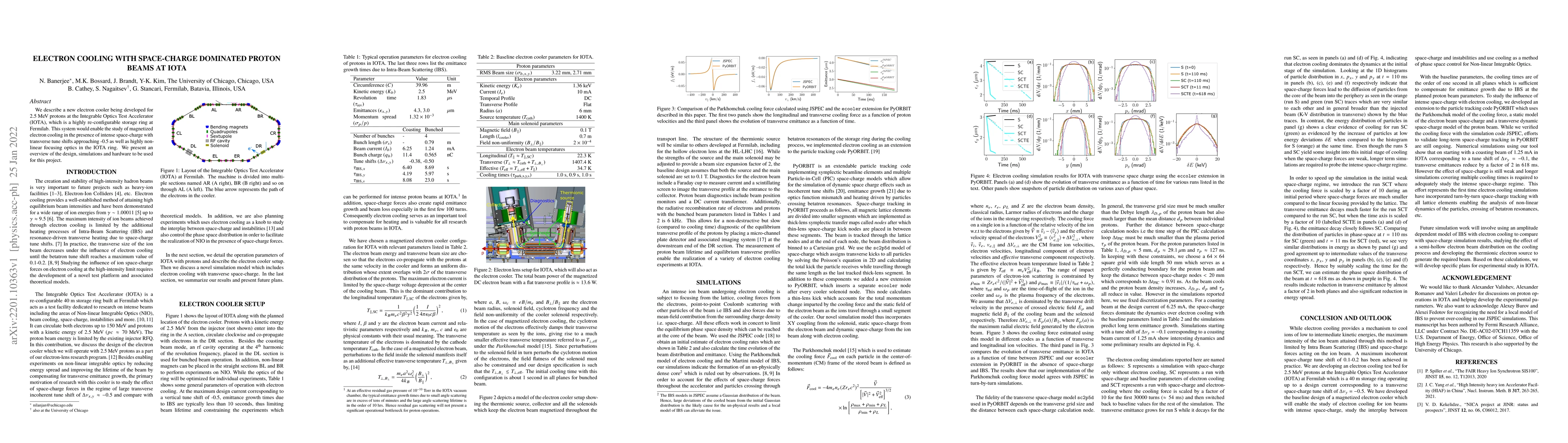 Thumbnail for Electron Cooling with Space-Charge Dominated Proton Beams at Iota