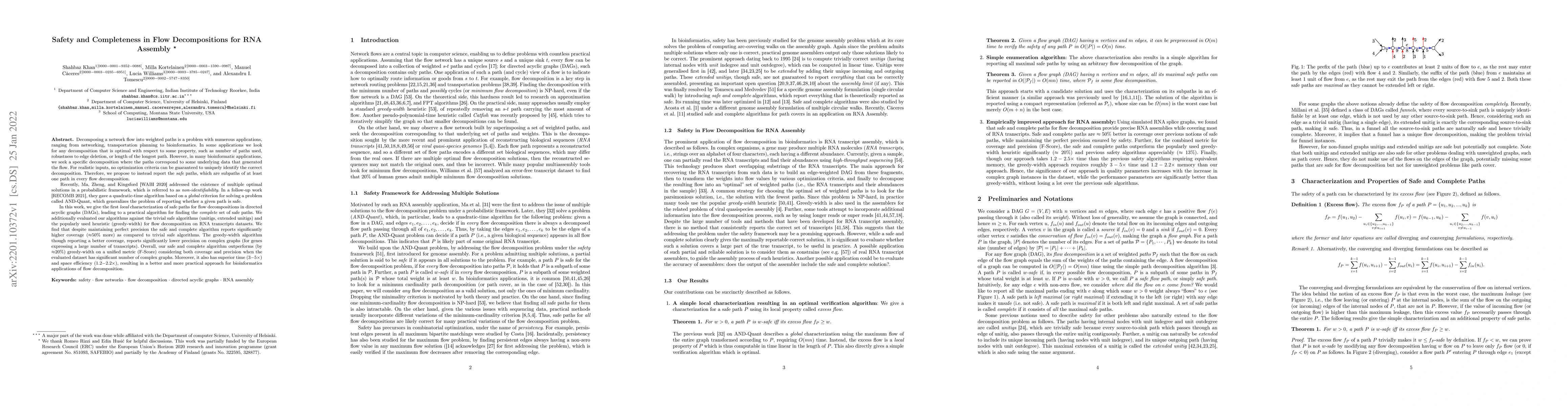 Thumbnail for Safety and Completeness in Flow Decompositions for RNA Assembly
