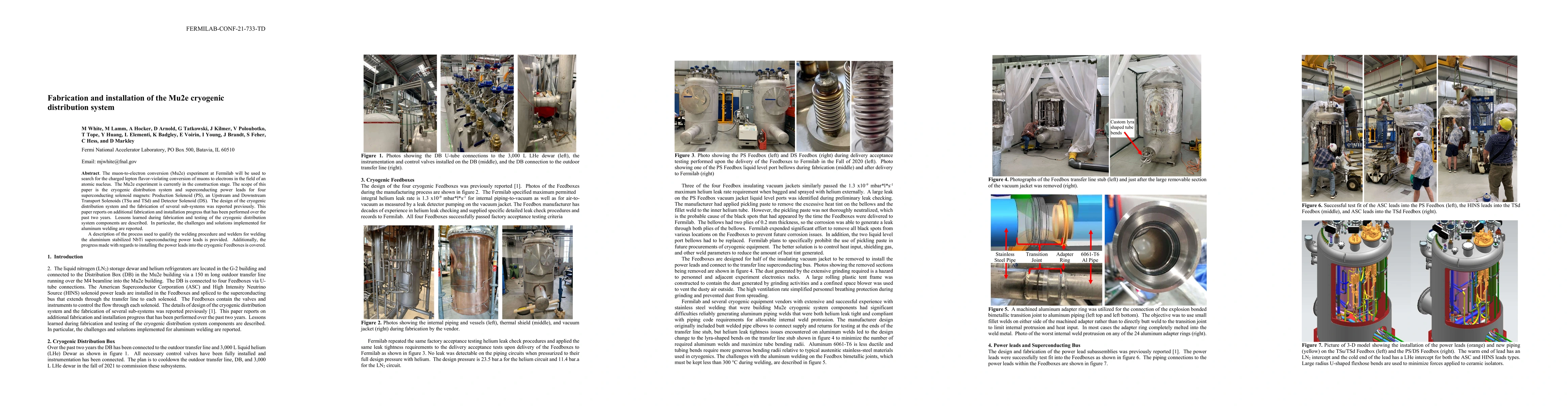 Thumbnail for Fabrication and installation of the Mu2e cryogenic distribution system