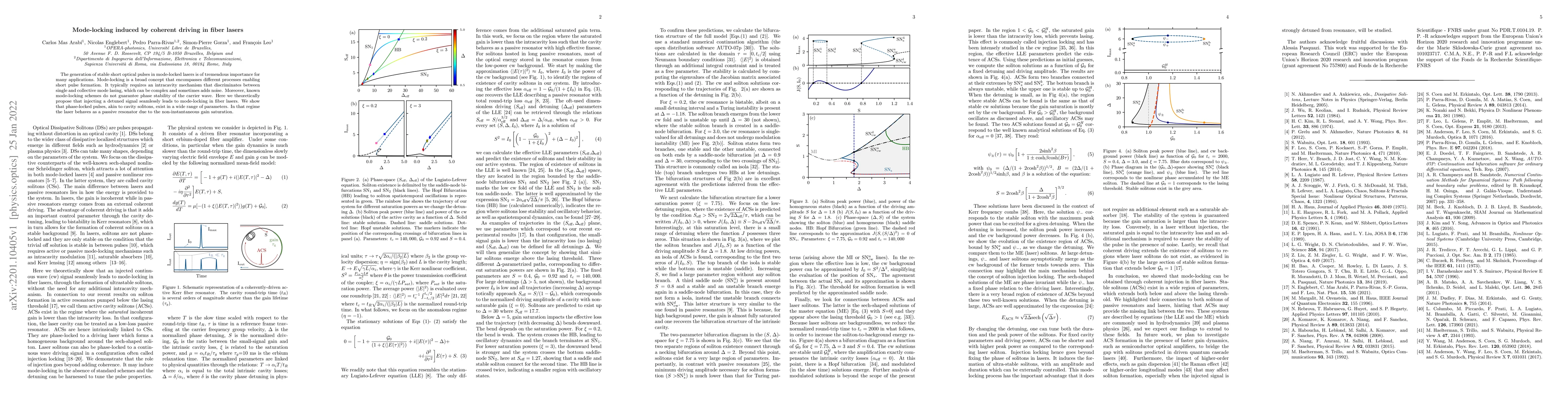 Thumbnail for Mode-locking induced by coherent driving in fiber lasers