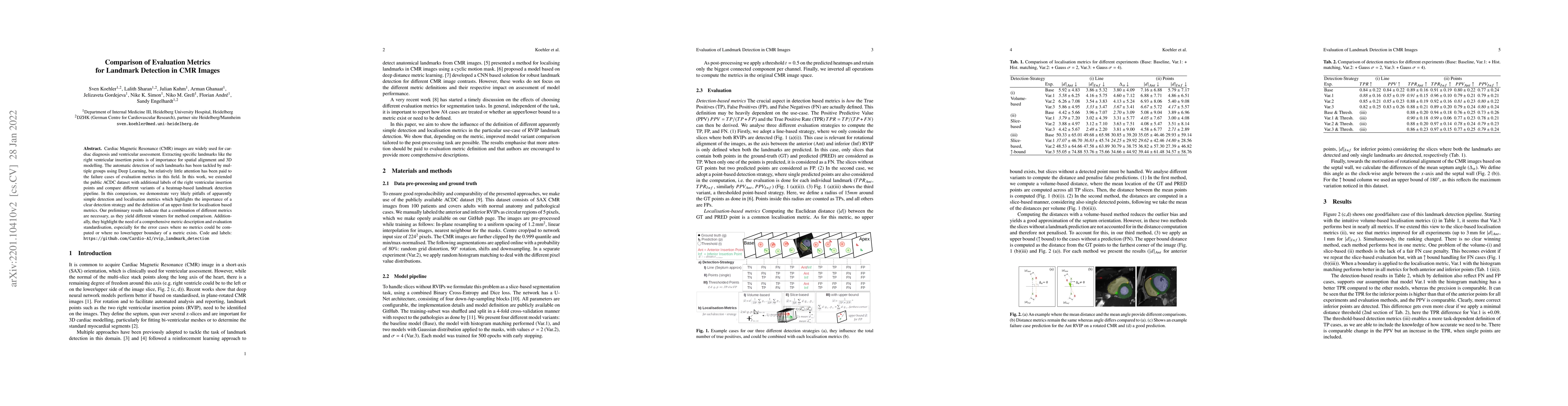 Thumbnail for Comparison of Evaluation Metrics for Landmark Detection in CMR Images