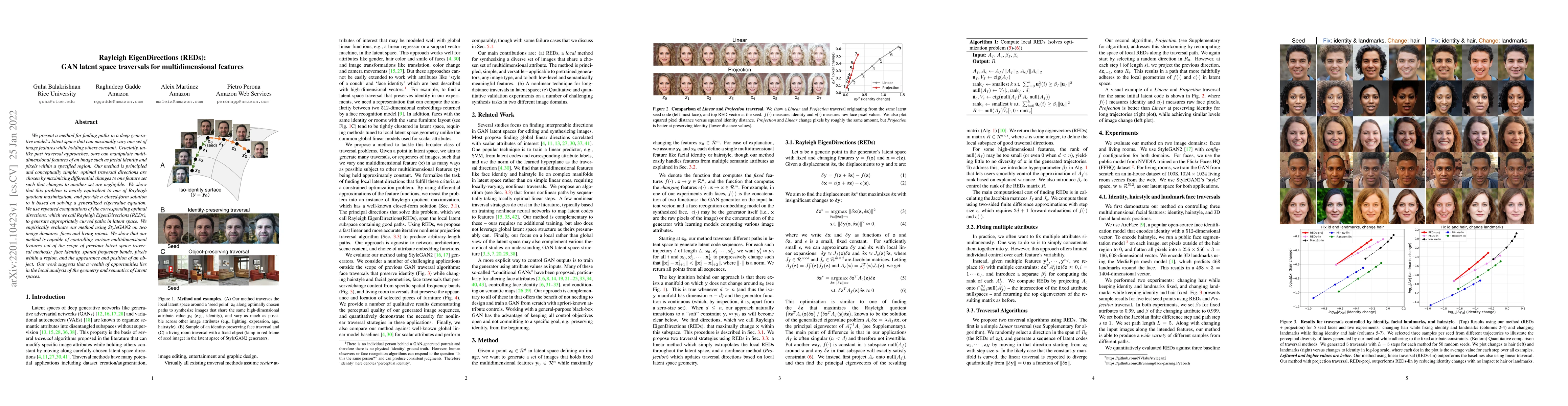 Thumbnail for Rayleigh EigenDirections (REDs): GAN latent space traversals for
  multidimensional features