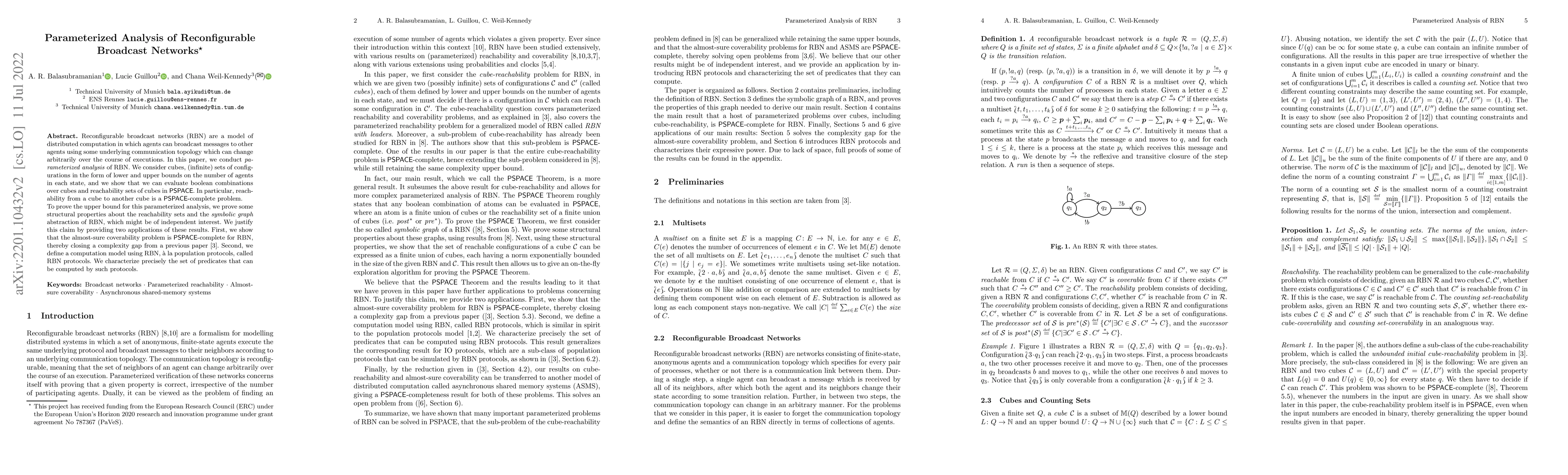Thumbnail for Parameterized Analysis of Reconfigurable Broadcast Networks (Long
  Version)