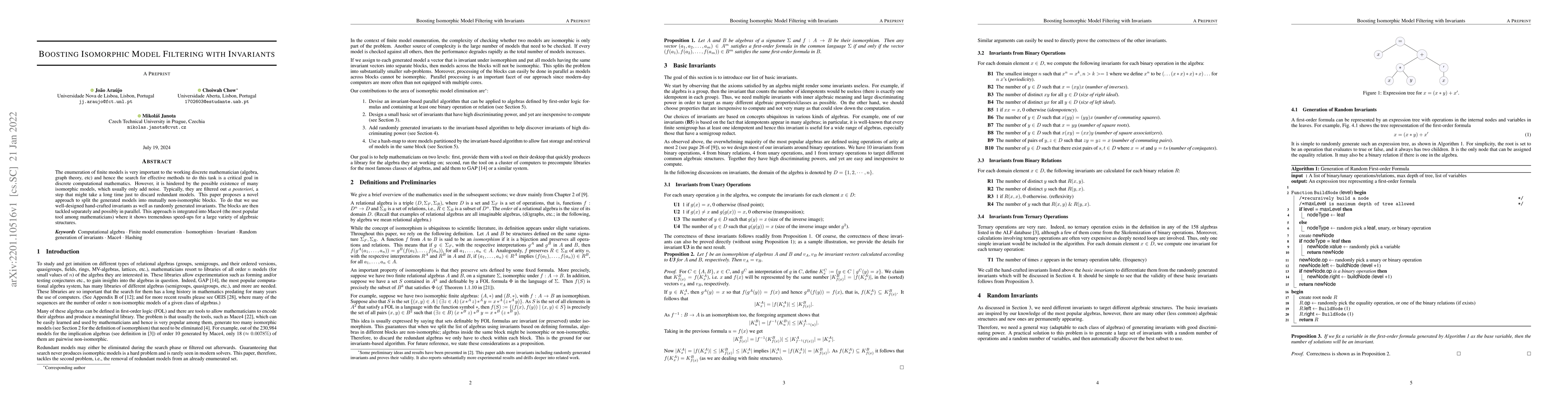 Thumbnail for Boosting Isomorphic Model Filtering with Invariants