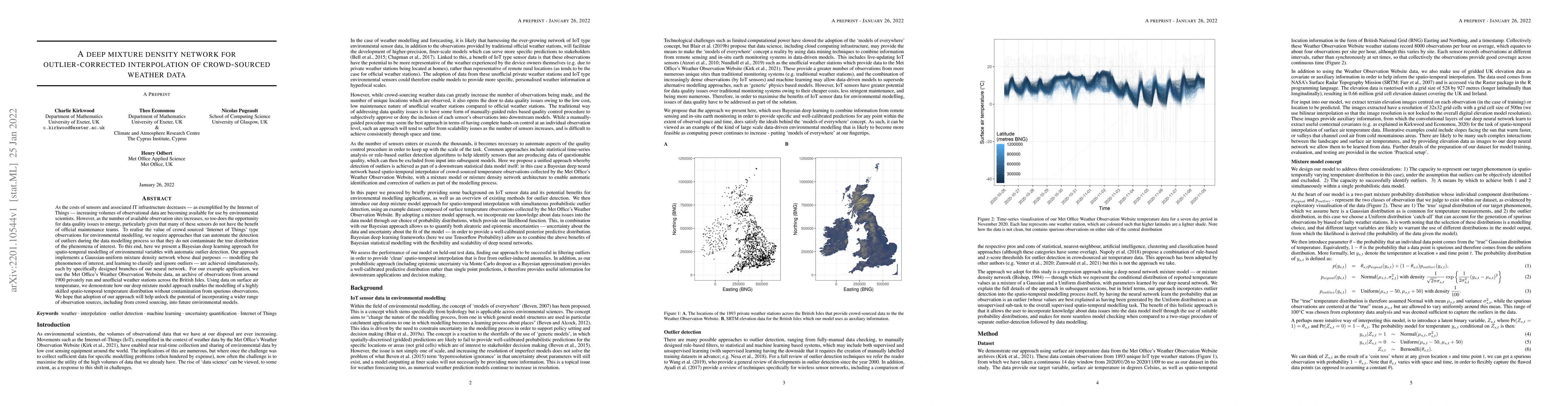 Thumbnail for A deep mixture density network for outlier-corrected interpolation of
  crowd-sourced weather data