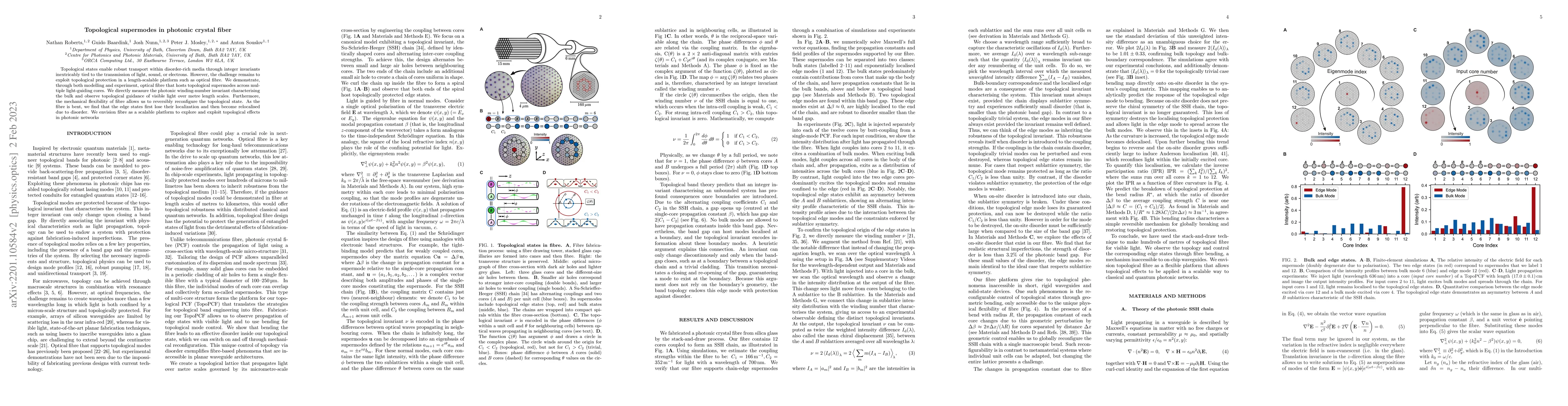 Thumbnail for Topological supermodes in photonic crystal fiber