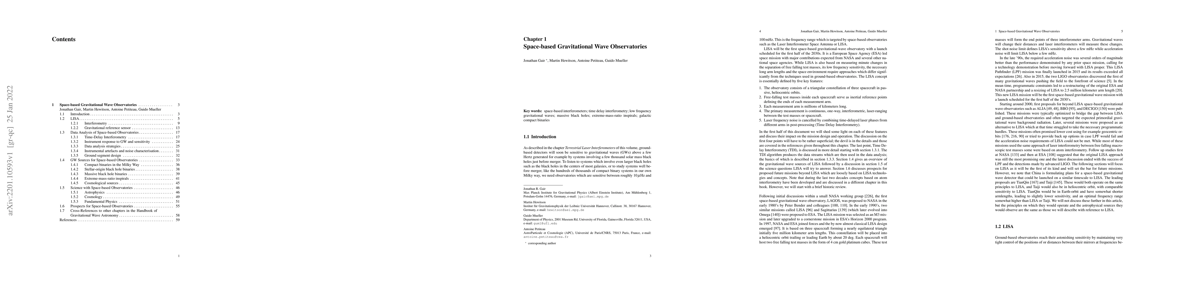 Thumbnail for Space-based Gravitational Wave Observatories