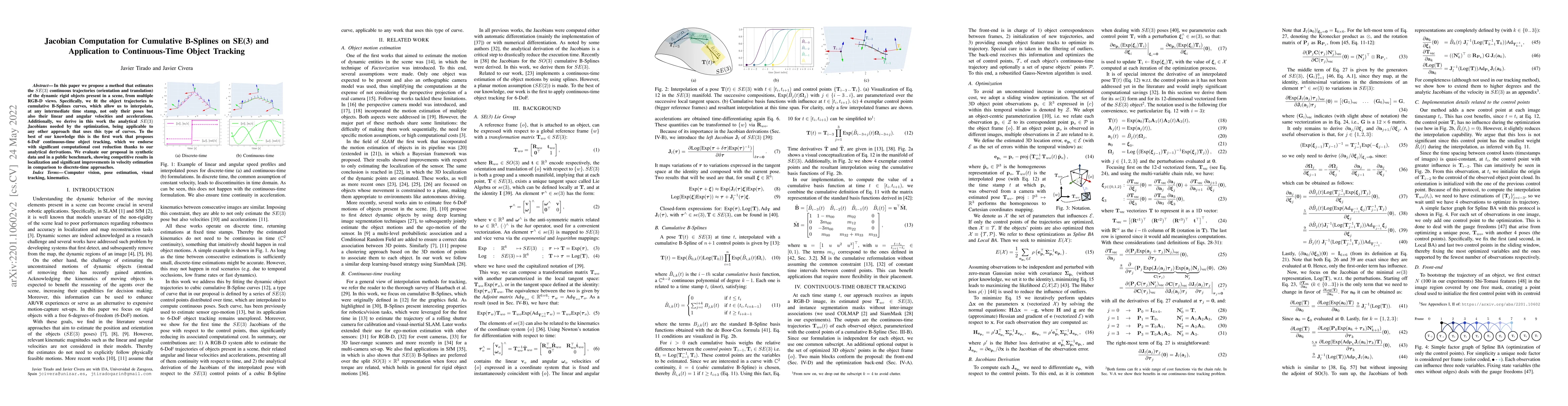 Thumbnail for Jacobian Computation for Cumulative B-Splines on SE(3) and Application
  to Continuous-Time Object Tracking