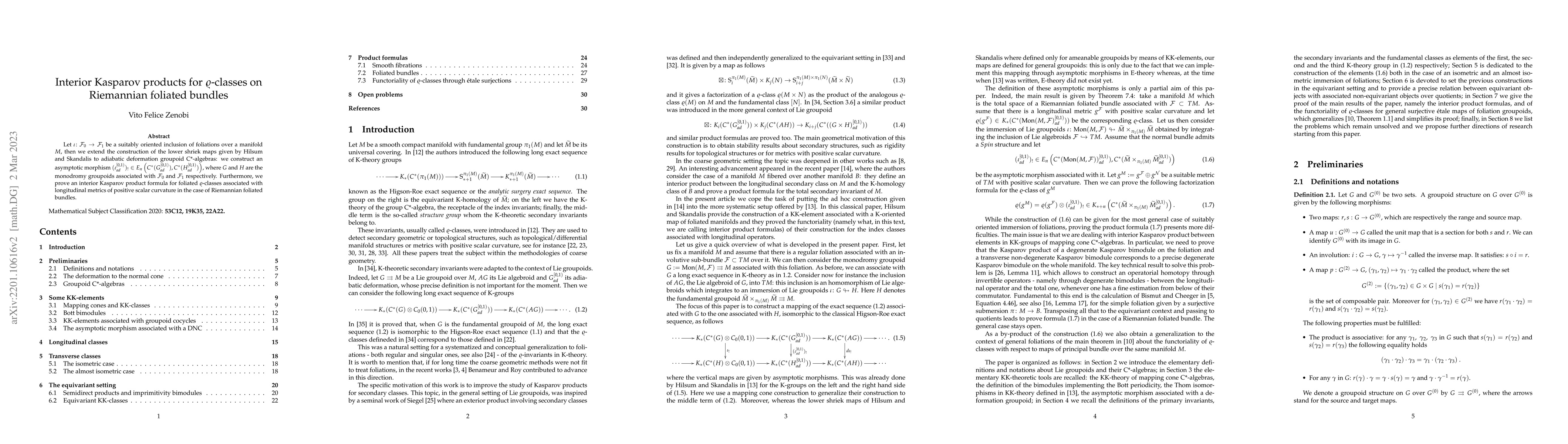 Thumbnail for Interior Kasparov product for $\varrho$-classes on Riemannian foliated
  bundles