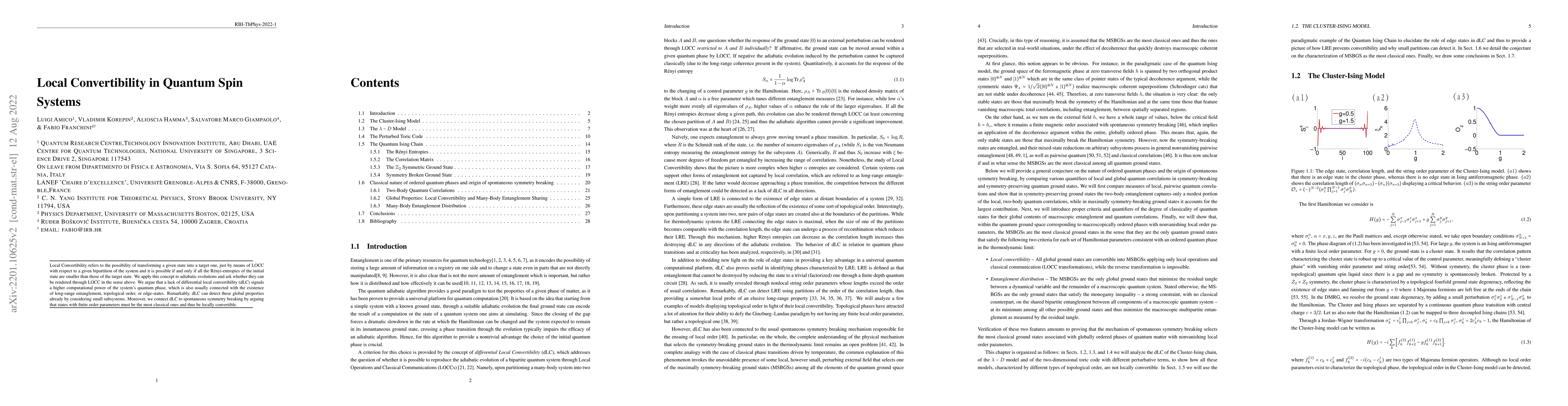 Thumbnail for Local Convertibility in quantum spin systems
