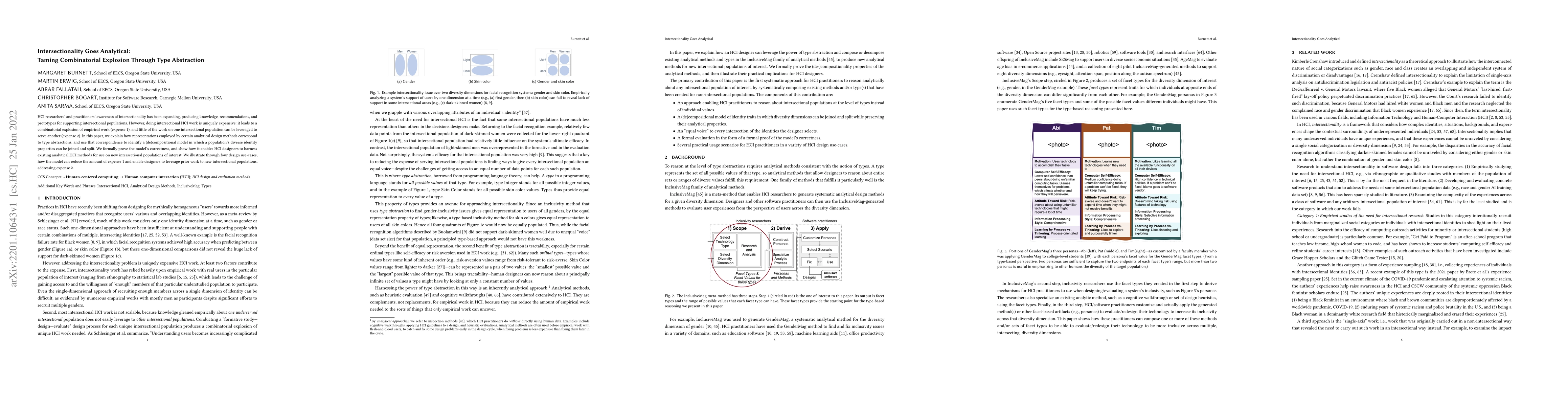 Thumbnail for Intersectionality Goes Analytical: Taming Combinatorial Explosion
  Through Type Abstraction