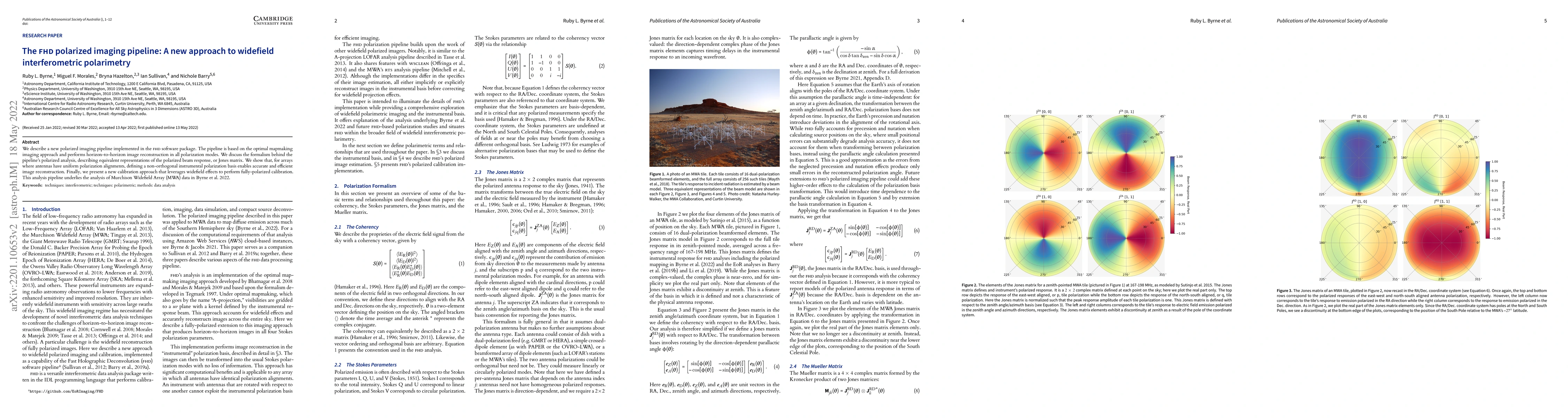 Thumbnail for The FHD Polarized Imaging Pipeline: A New Approach to Widefield
  Interferometric Polarimetry