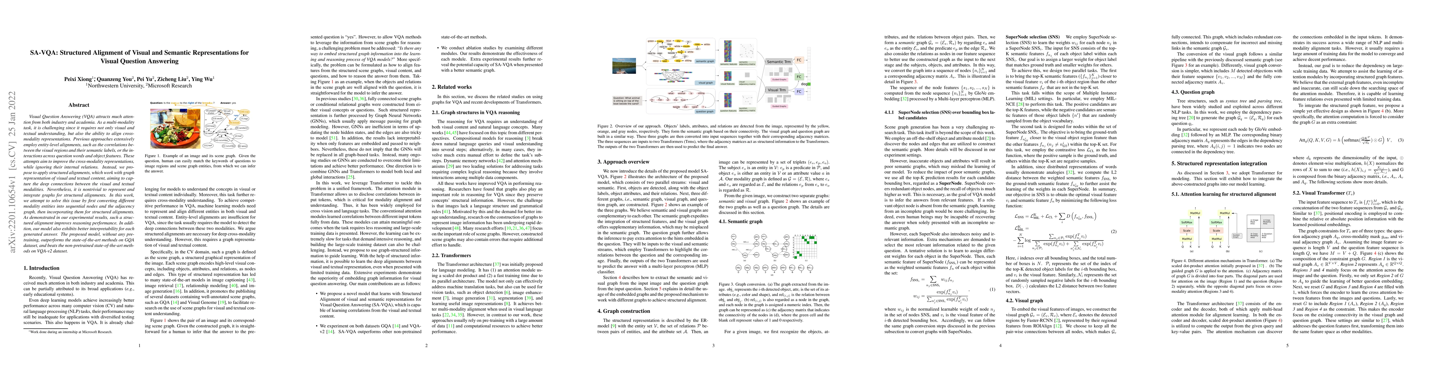 Thumbnail for SA-VQA: Structured Alignment of Visual and Semantic Representations for
  Visual Question Answering