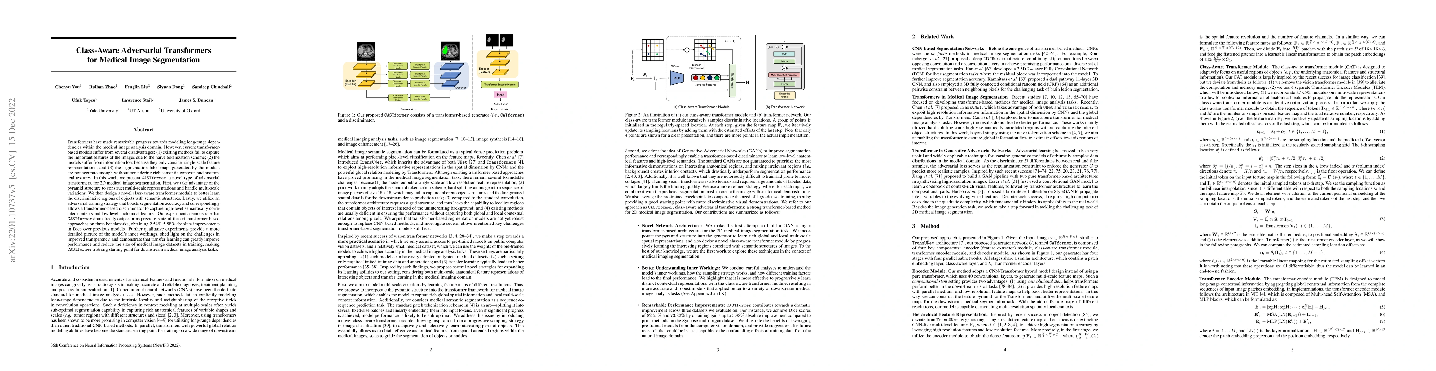 Thumbnail for Class-Aware Adversarial Transformers for Medical Image Segmentation