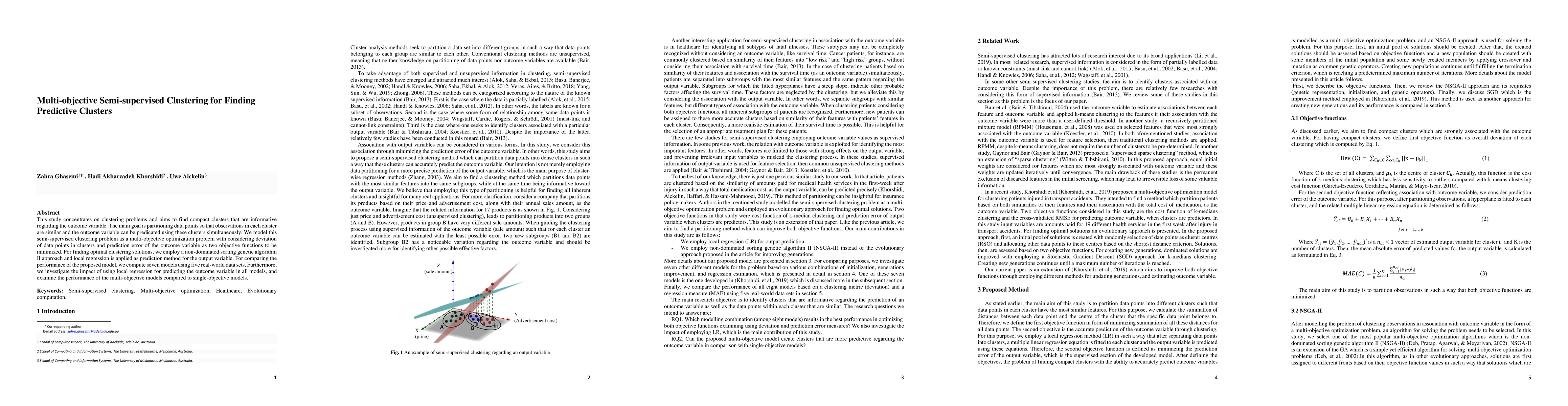 Thumbnail for Multi-objective Semi-supervised Clustering for Finding Predictive
  Clusters