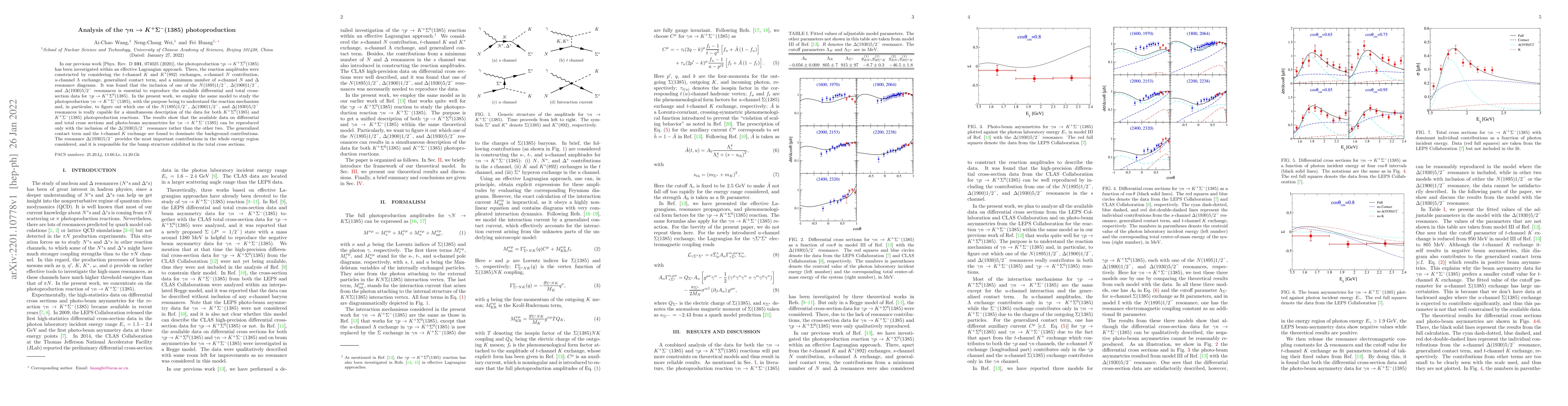 Thumbnail for Analysis of the $\gamma n \to K^+ \Sigma^-(1385)$ photoproduction