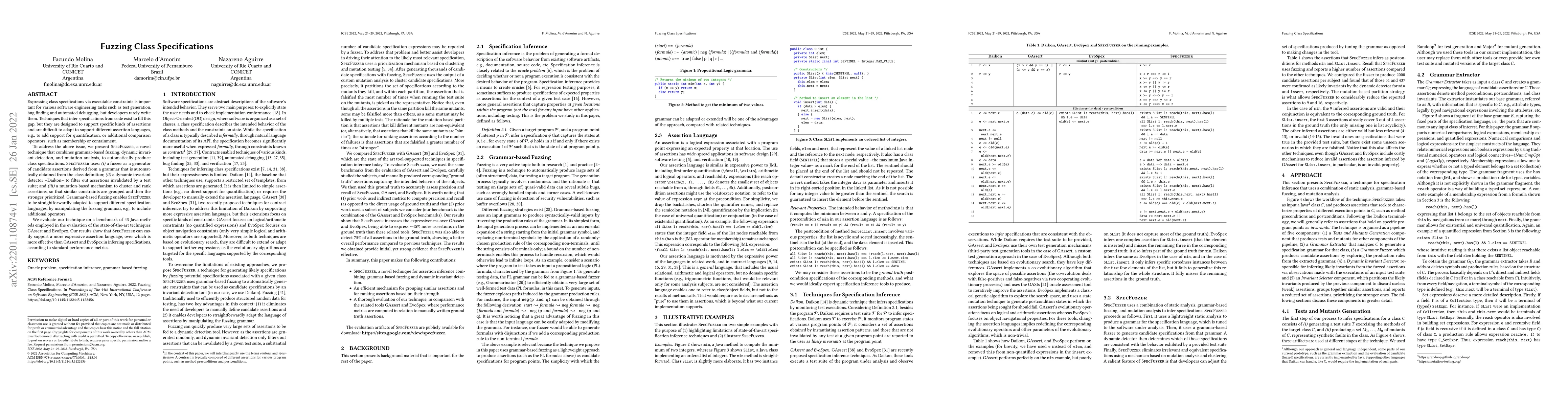 Thumbnail for Fuzzing Class Specifications