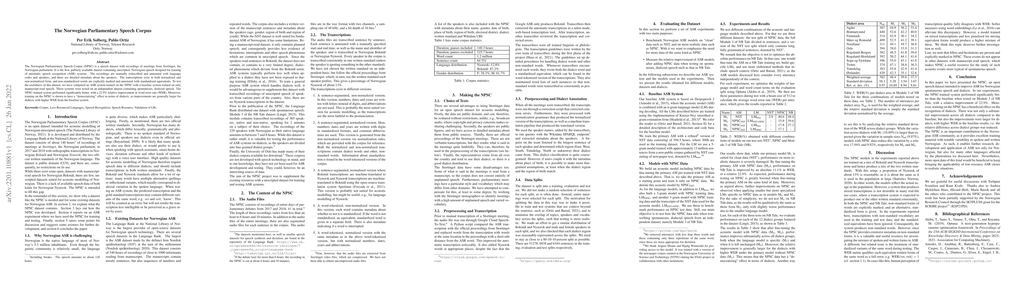 Thumbnail for The Norwegian Parliamentary Speech Corpus