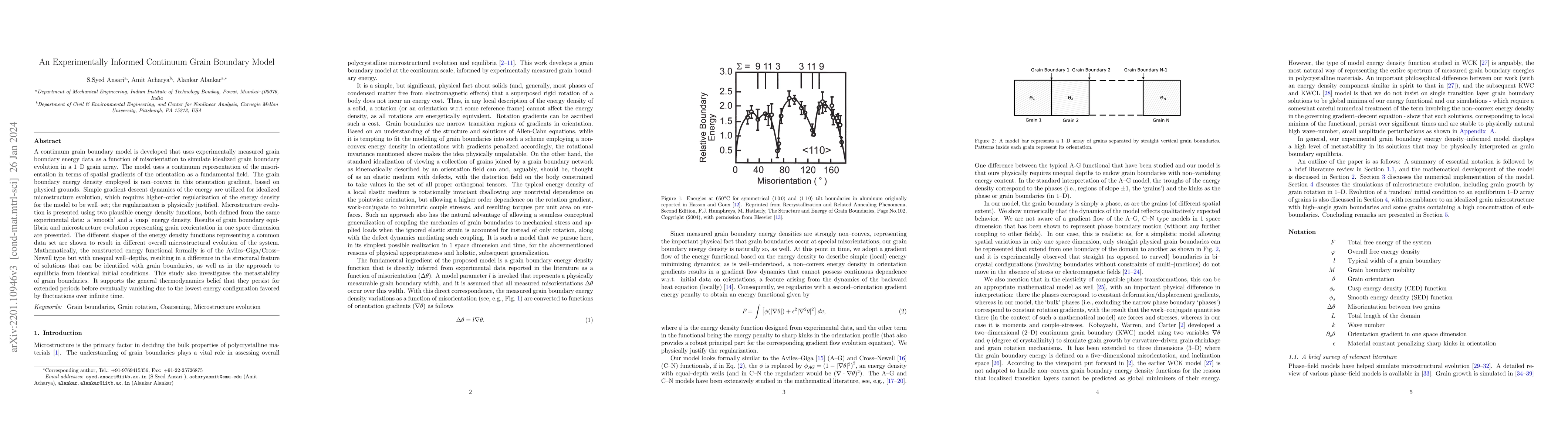 Thumbnail for An Experimentally Informed Continuum Grain Boundary Model