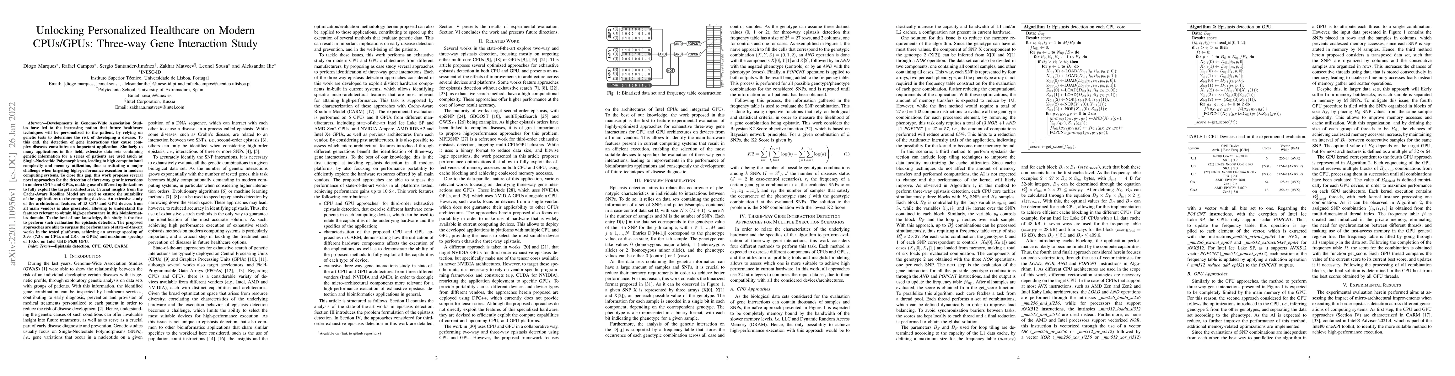 Thumbnail for Unlocking Personalized Healthcare on Modern CPUs/GPUs: Three-way Gene
  Interaction Study