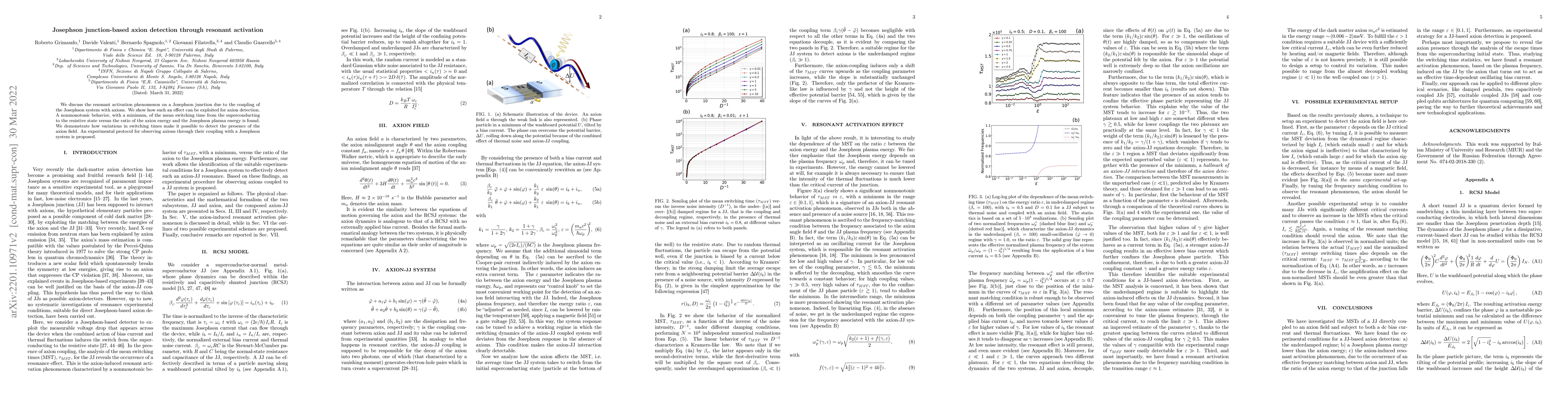 Thumbnail for Josephson junction-based axion detection through resonant activation