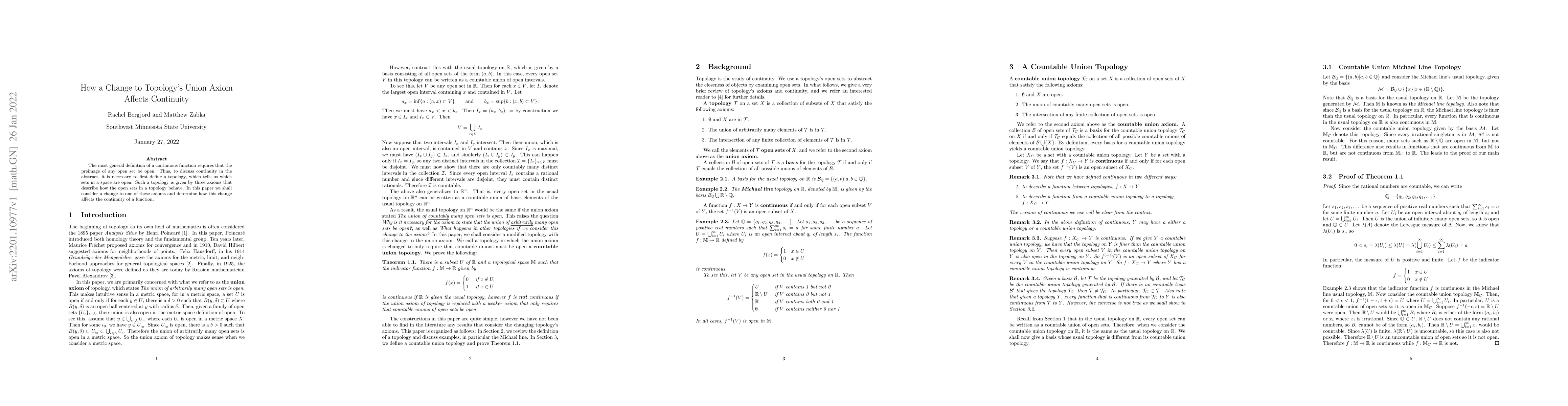 Thumbnail for How a Change to Topology's Union Axiom Affects Continuity