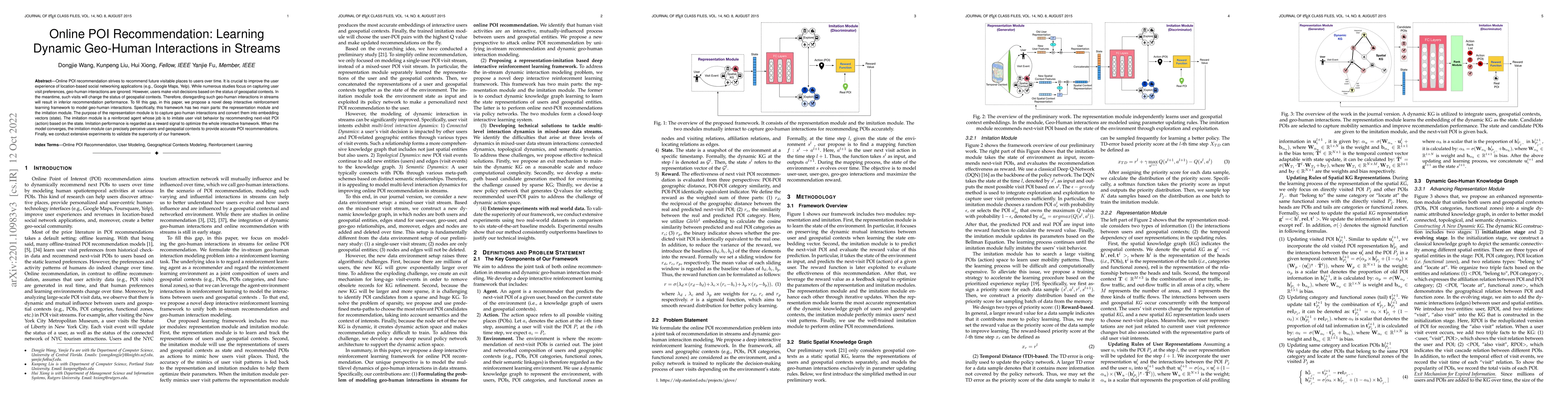 Thumbnail for Online POI Recommendation: Learning Dynamic Geo-Human Interactions in
  Streams