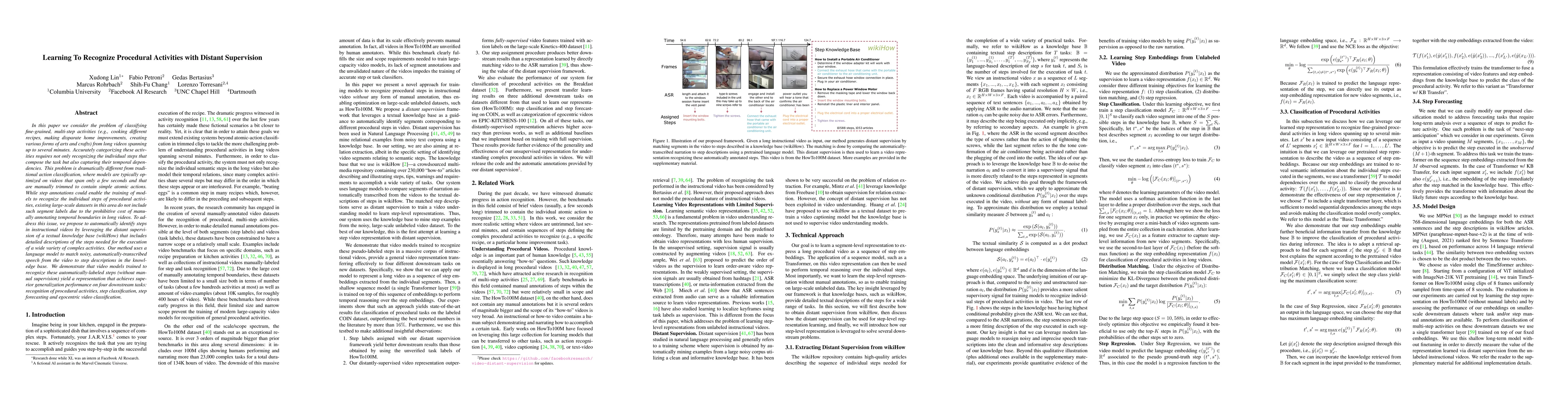 Thumbnail for Learning To Recognize Procedural Activities with Distant Supervision